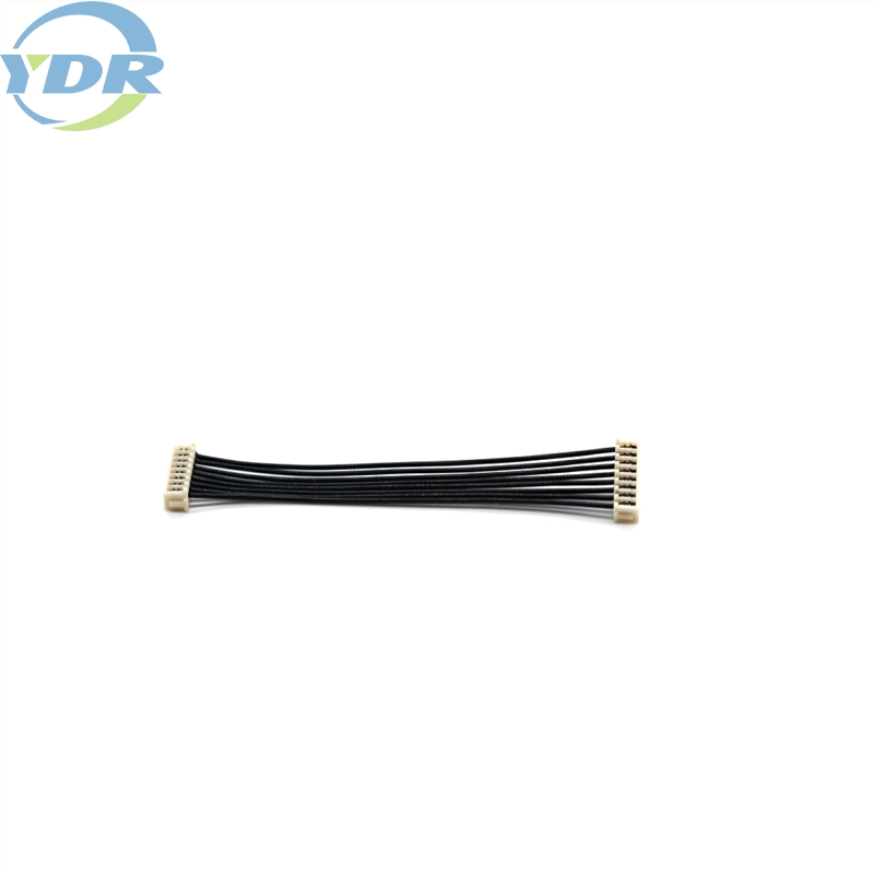 UL10064 30AWG ওয়্যার হারনেস ক্যাবল অ্যাসেম্বলি JST 08SR-3S 1.0 পিচ 8 পিন সংযোগকারী